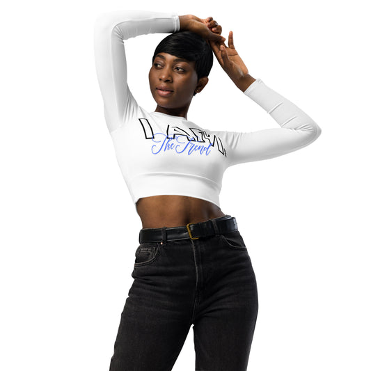 Trendsetter Recycled long-sleeve crop top